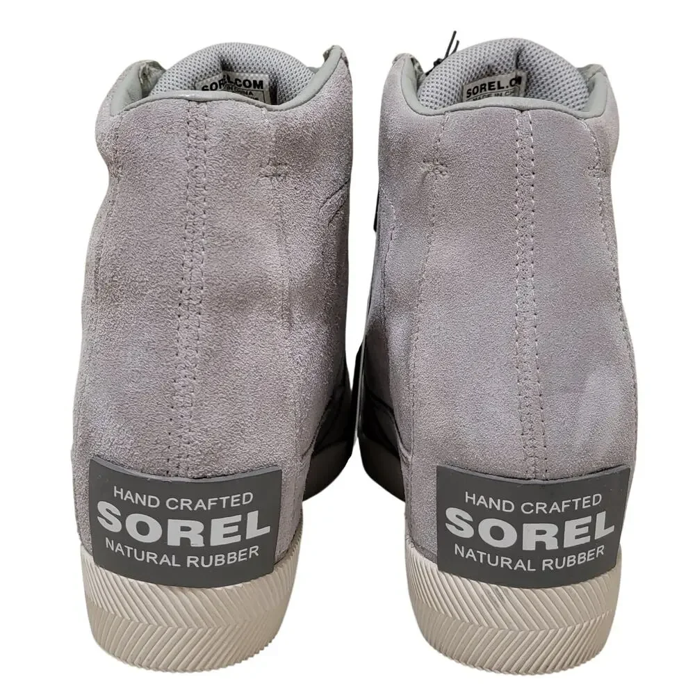 Sorel Women Wedge Sneaker Out N About II US 7.5 Dove Quarry Leather